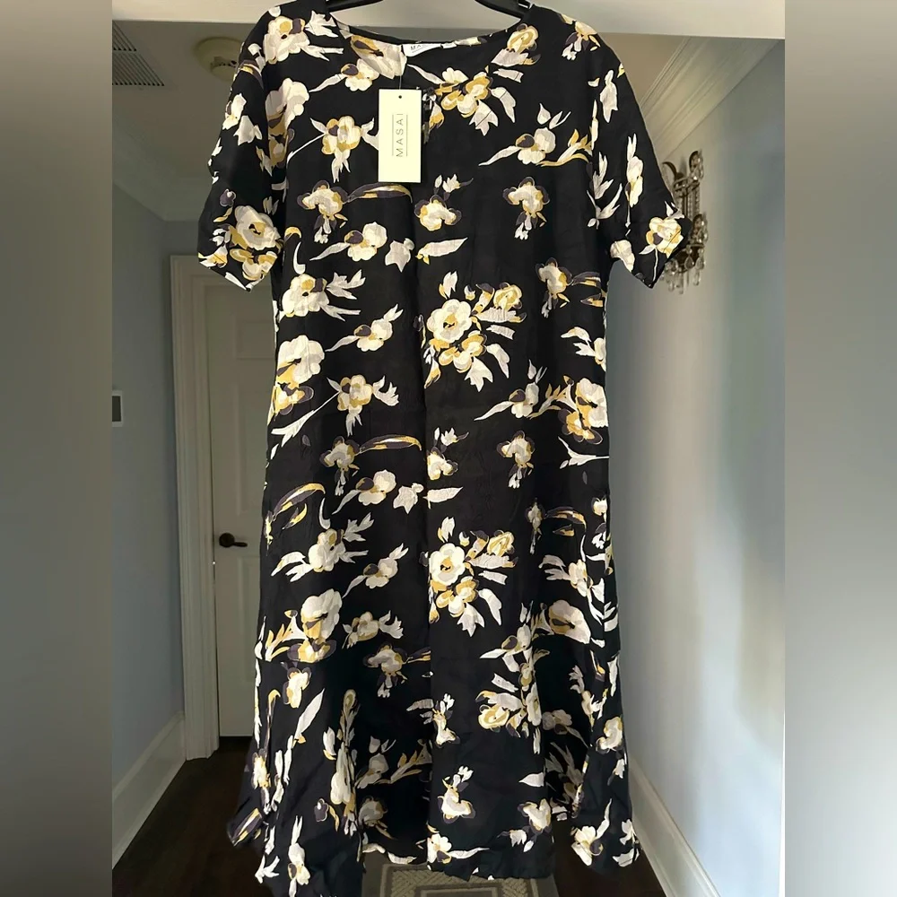 Masai Nebit Dress in a Floral Pattern NWT and Size Large